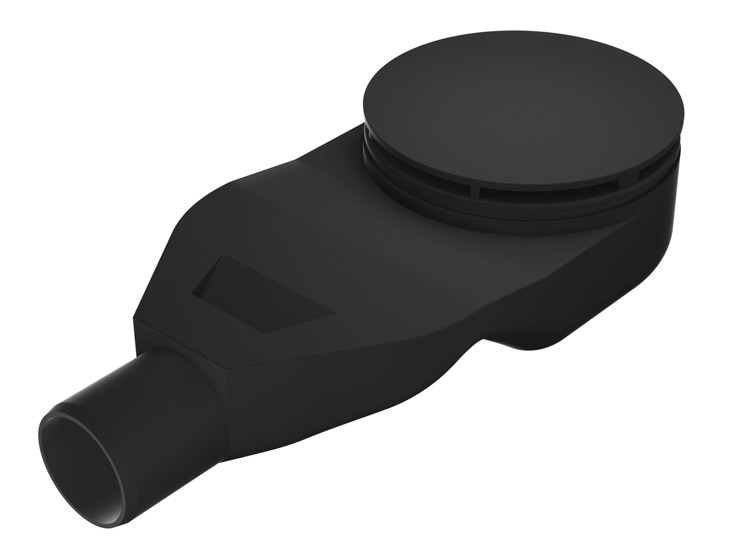 New Trendy Thino Syfon Brodzikowy PP Czarny Mat Połysk 110 mm (S-0039)